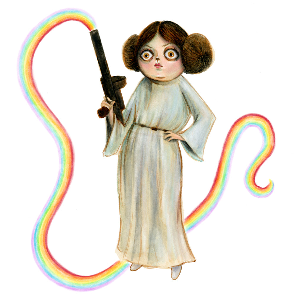 Leia and Her Rainbow Blaster