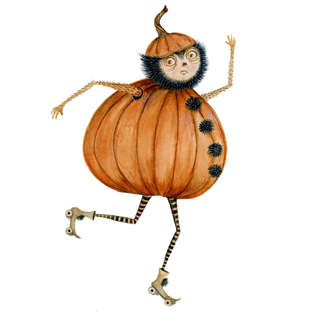 Pumpkin In Roller Skates